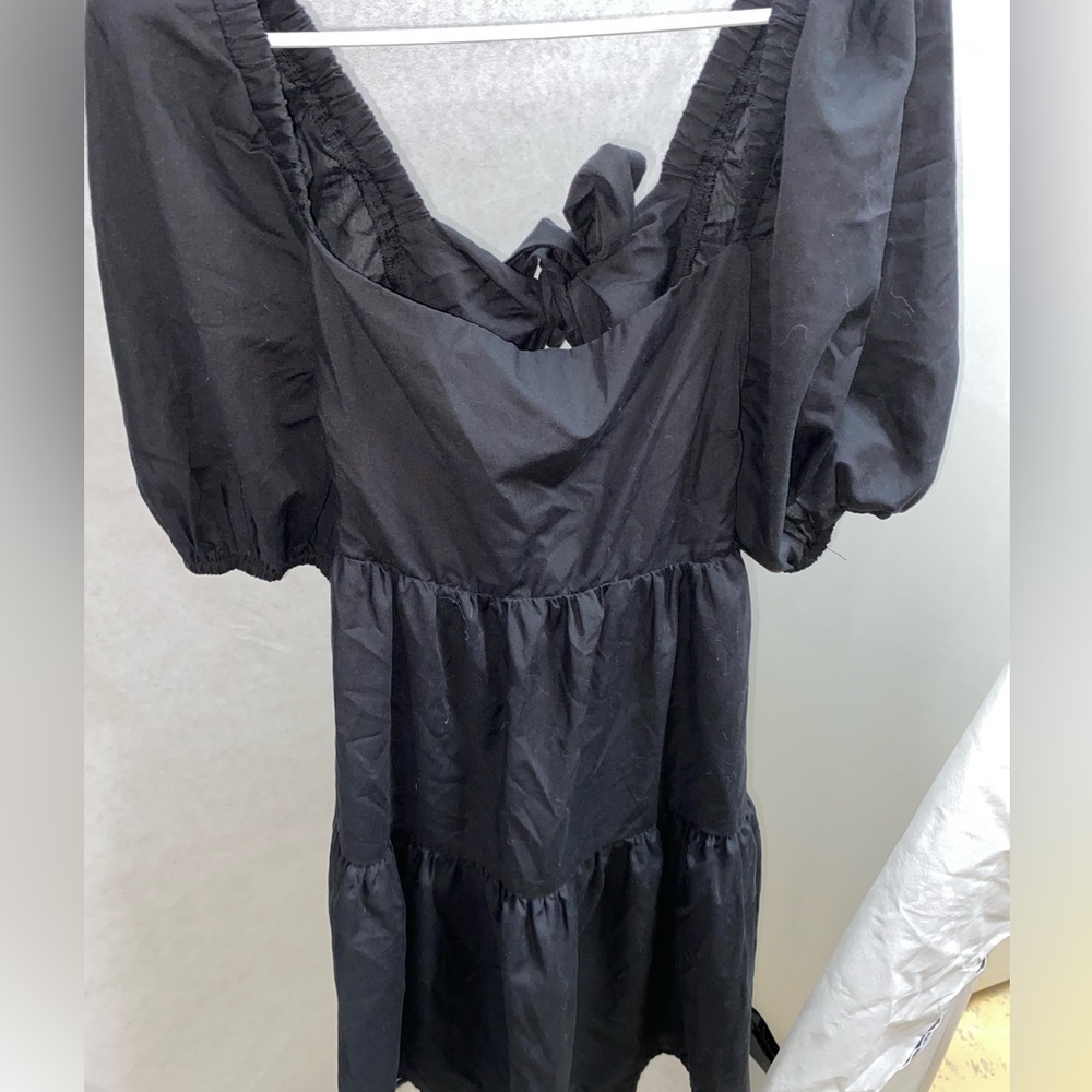 SKY VELVET TIE BACK PEPLUM DRESS SIZE XXL